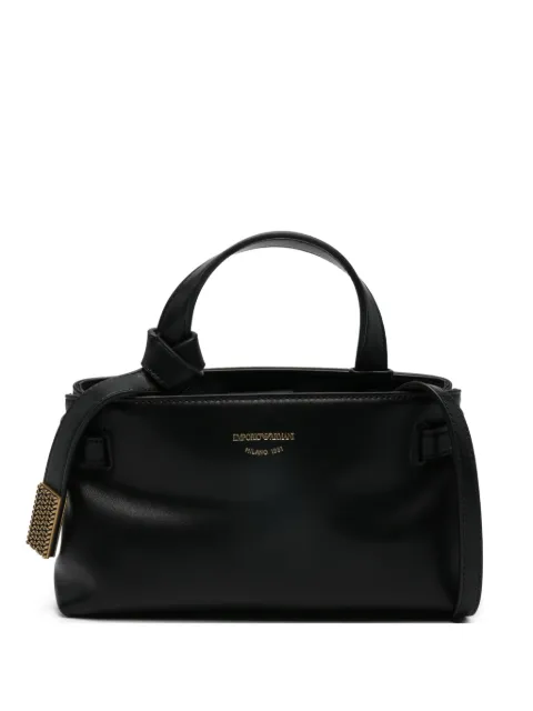 Emporio Armani knot detail handle tote bag Black EW003830AF22783