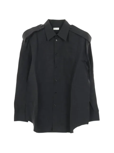 Burberry Pre-Owned 2010s back-print long-sleeve shirt Black 1033237