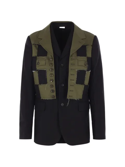 Comme des Garçons Homme Plus deconstructed military jacket Black PPJ013W251BLACKXKHAKI
