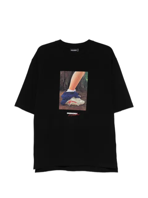 DSQUARED2 x Felix Chesher print T-shirt Black S71GD1654D20033