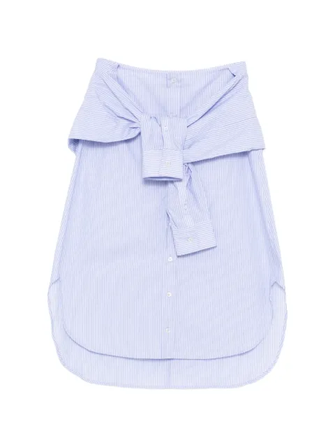 YCH striped midi skirt Blue R26SK6052BL