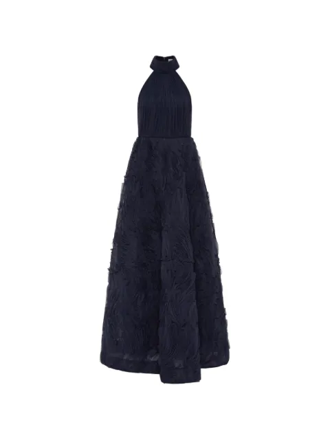Rebecca Vallance Jasmine ruffled maxi dress Blue RVBR1421