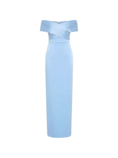 Rebecca Vallance Kai off-shoulder maxi dress Blue RVBR1430