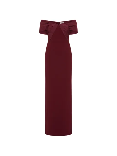 Rebecca Vallance off-shoulder cava dress Red 26011368