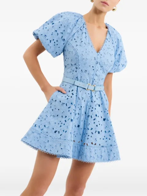 Rebecca Vallance puff-sleeve mini dress Blue 26011463