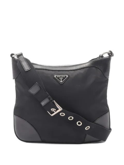 Prada Pre-Owned 2000s logo-detail shoulder bag Black 1038070