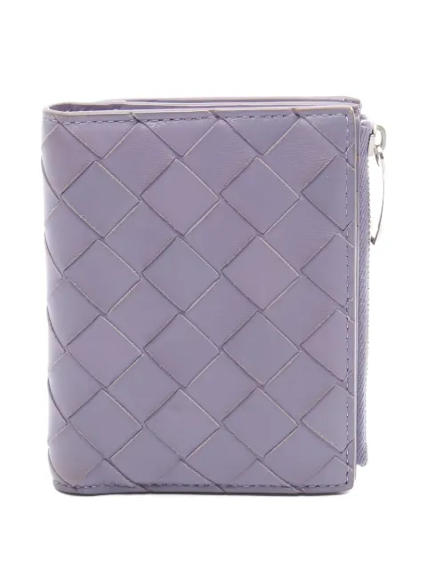 Bottega Veneta Pre-Owned 2000s Intrecciato bi-fold wallet Purple 1038248