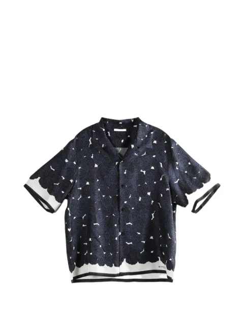 Givenchy floral-print shirt Blue BM616J16DN