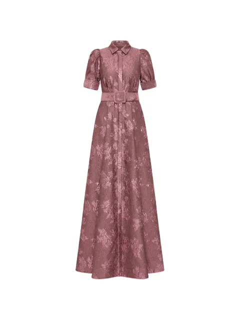 Rebecca Vallance Annette belted floral-pattern maxi dress Purple RVBR1387