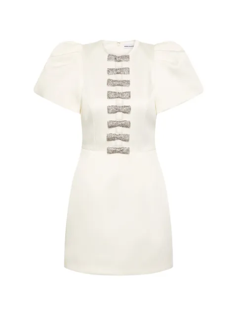 Rebecca Vallance Blaise puff-sleeves mini dress Neutrals RVBR1488