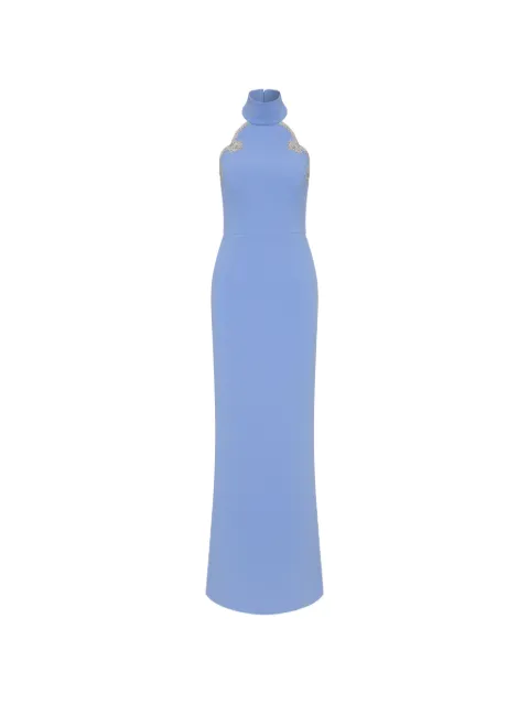 Rebecca Vallance Harlynn halterneck gown Blue 26011476