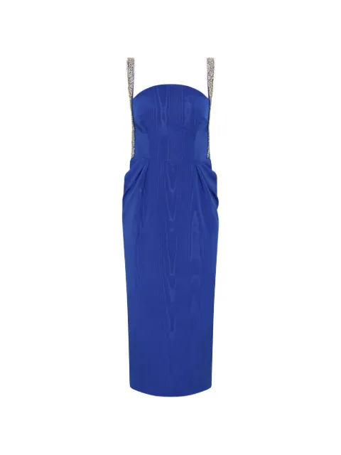 Rebecca Vallance strap-embellished midi dress Blue 26011347