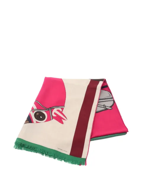 Hermès Pre-Owned 2010s Cheval a la Couverture scarf Neutrals 1036704
