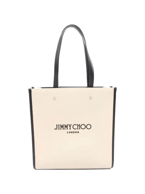 Jimmy Choo Pre-Owned 2010s logo tote bag Neutrals 1032364