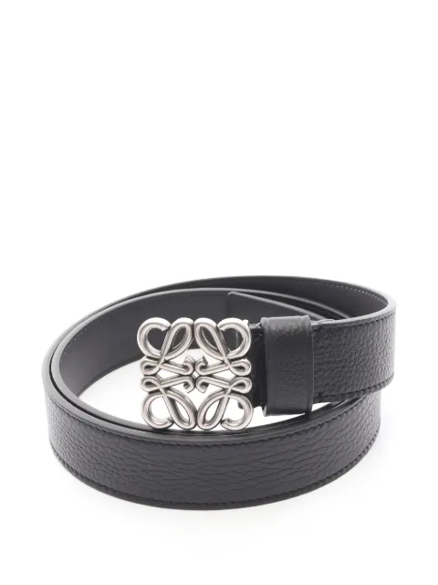Loewe Pre-Owned 2020s Anagram leather belt Black 1040580