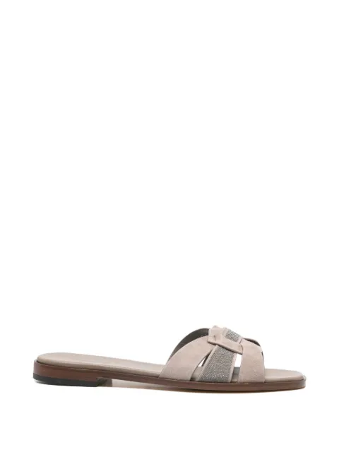 Doucal's knotted suede sandals Neutrals DD8906DEGNUF278