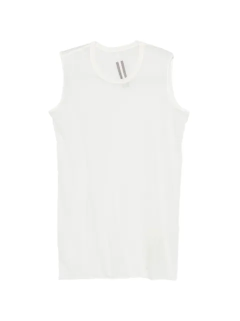 Rick Owens ribbed raw edges T-shirt White RU01F2151UC