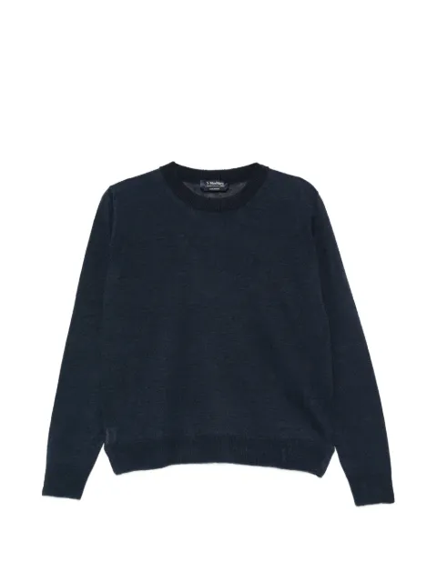 'S Max Mara Fervore round-neck sweater Blue 2619361023600