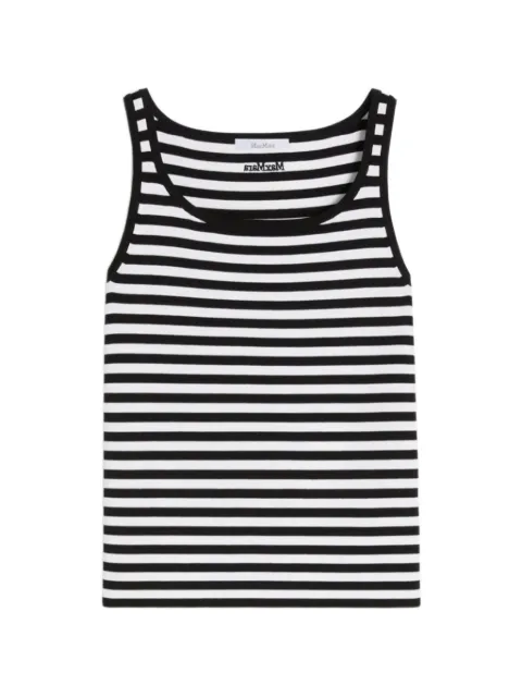 Max Mara striped trim top Black 2611361049600