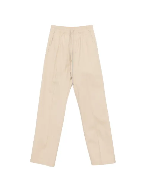 Rick Owens drawstring-fastening flap-pocket trousers Neutrals RU01F2378TE
