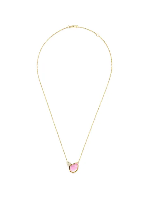 TAMARA COMOLLI Signature 2 Drop tourmaline and diamond necklace Gold NSIG2DRTUROPYG