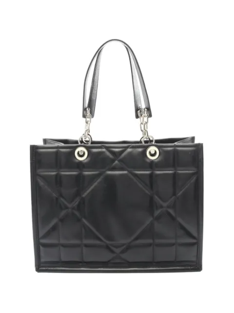 Christian Dior Pre-Owned 2010s medium Essential Archi Cannage leather tote bag Black 1038503