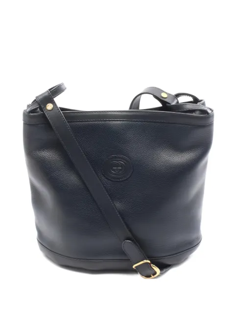 Gucci Pre-Owned 00s Interlocking G leather shoulder bag Blue 1039365