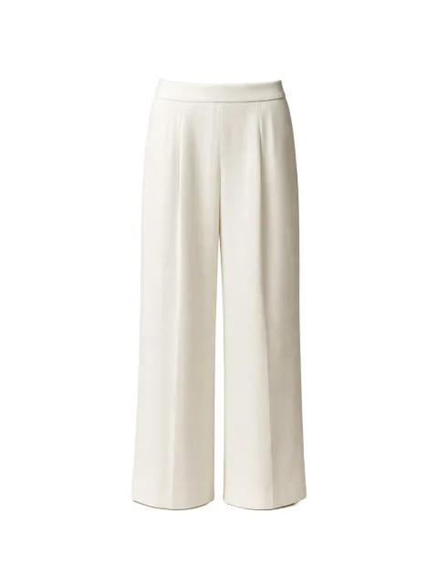 Edward Achour Paris pleated wide-leg trousers Neutrals 070902724