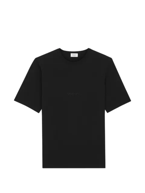 Saint Laurent logo-embroidery T-shirt Black 857461Y37XE
