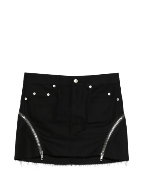 Rick Owens Bolan Banana zip-detail mini skirt Black RP01F6362CDU