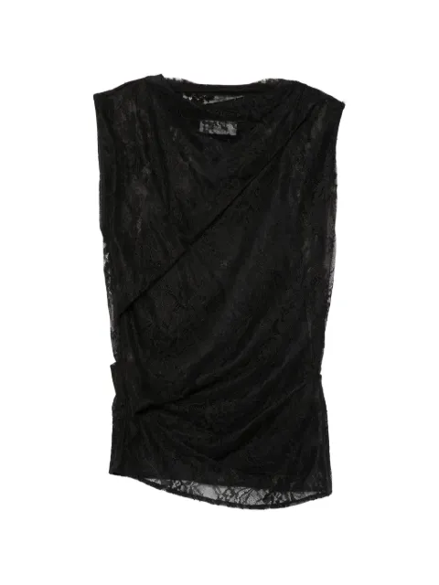 Sportmax lace sleeveless top Black 2612931012600004