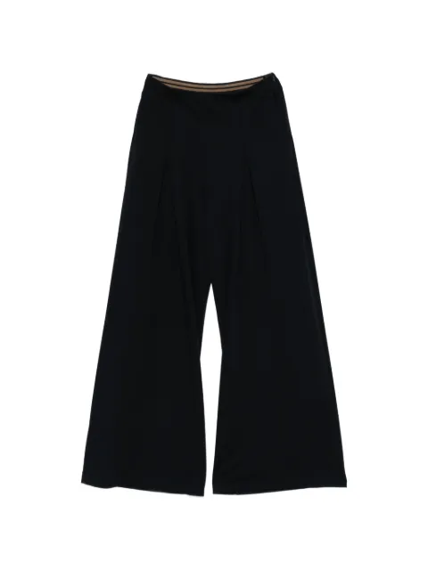 Max Mara elastic-waistband flowing trousers Blue 2611781018600