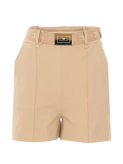 Elisabetta Franchi shorts in technical bi-elastic fabric with belt Neutrals SH00861E2