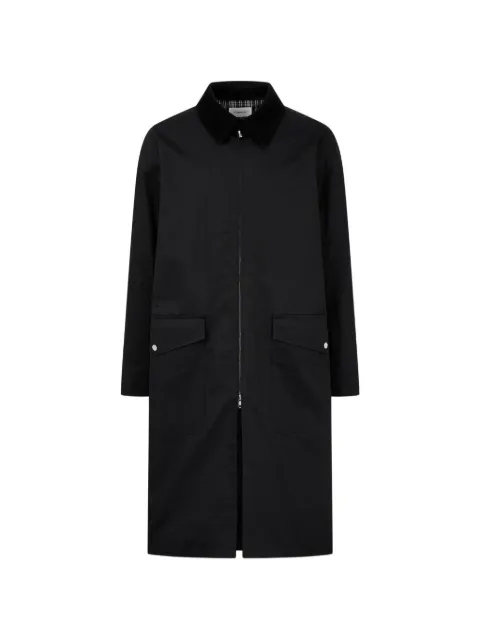 TOMBOY corduroy-collar coat Black 9156111103