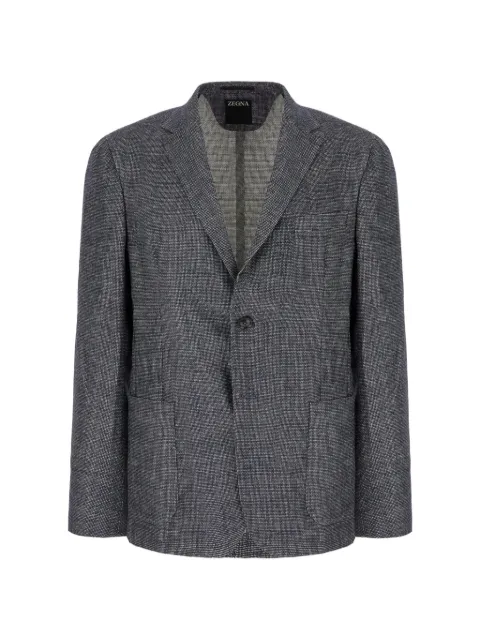 Zegna single-breasted blazer Blue 1DNMG0342006A3