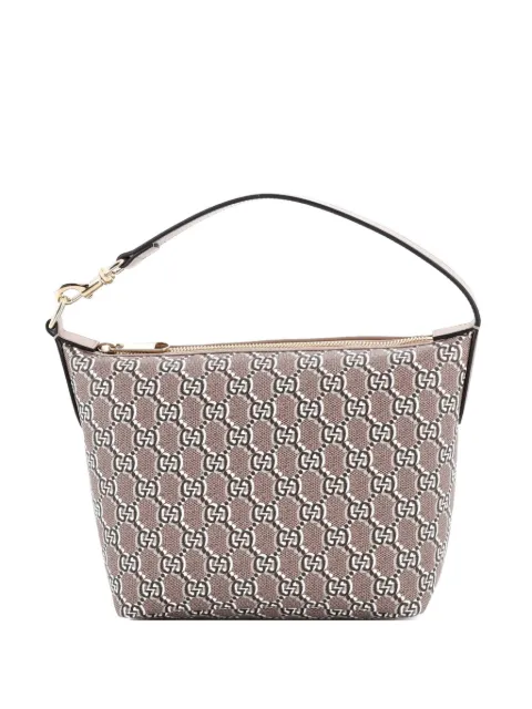 Gucci Pre-Owned Ophidia Zip Shoulder Bag GG Shadow Coated Canvas Super Mini hobo bag Brown 5NFNZT3HXT67JAYA