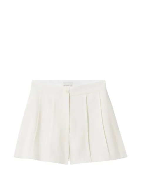 Claudie Pierlot topstitched seam shorts White CFPSH00325