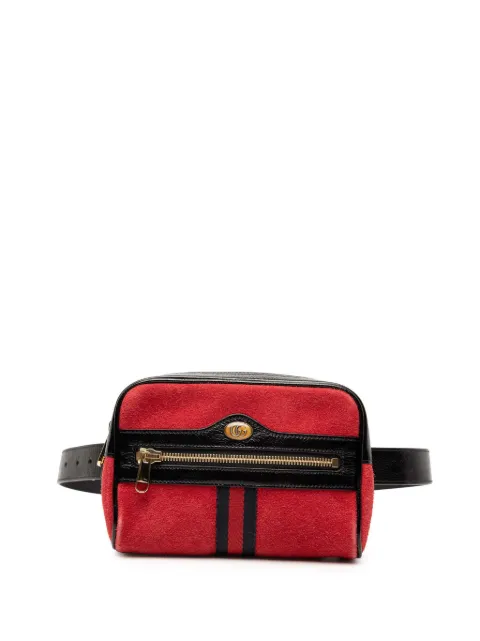 Gucci Pre-Owned 2000-2015 Small Suede Ophidia belt bag Red 068814D5PRTZUZ38