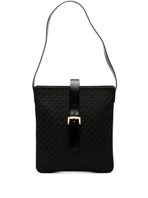 Loewe Pre-Owned 20th Century Anagram Canvas shoulder bag Black L58DQIFCAMC3KZ27