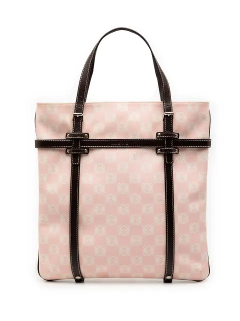 Loewe Pre-Owned 2010-2025 Anagram Coated Canvas tote bag Pink RPX4I4MS2G2OK97K