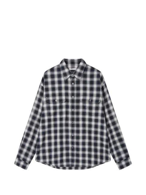 TOMBOY check pocket shirt Black 9156121111