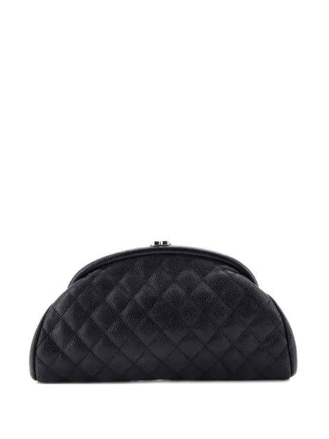 CHANEL Pre-Owned Timeless Quilted Caviar clutch bag Black TEC6P0Z4P18JCVEV