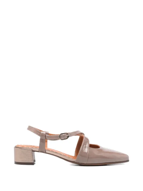 Chie Mihara Hesana leather heeled pumps Neutrals HESANA