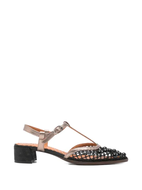 Chie Mihara Hagila beaded heeled pumps Black HAGILA