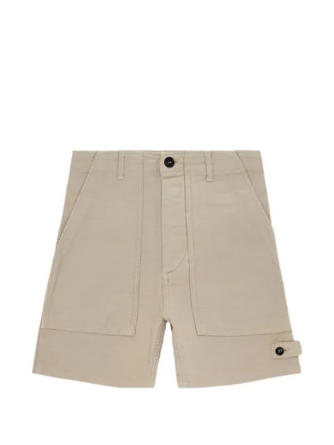 Fortela button-fastening patch-pocket shorts Green WJIM0032TSTO