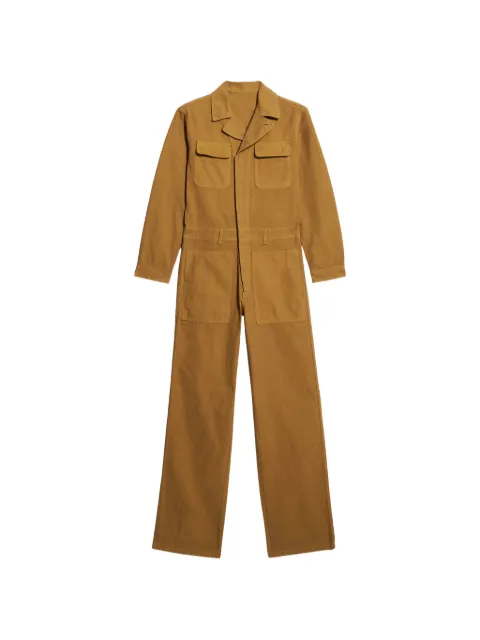 Fortela Vania flap-pocket long-sleeve jumpsuit Brown WVANIAMA952CAM