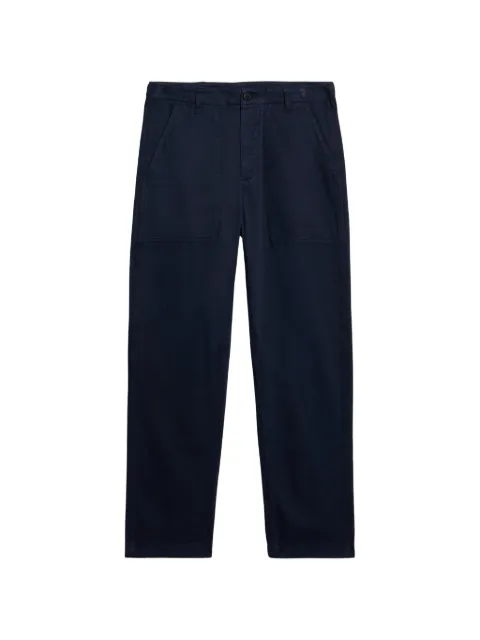 Fortela Newfatigue patch-pocket herringbone trousers Blue NEWFATIGUE0032TBLU