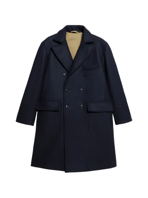 Fortela Serwilliam double-breasted flap-pocket coat Blue SERWILLIAM1MA657BLU