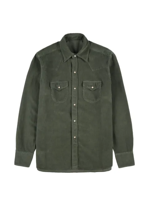 Fortela Ntex corduroy flap-pocket shirt Green NTEXBS04TGRE