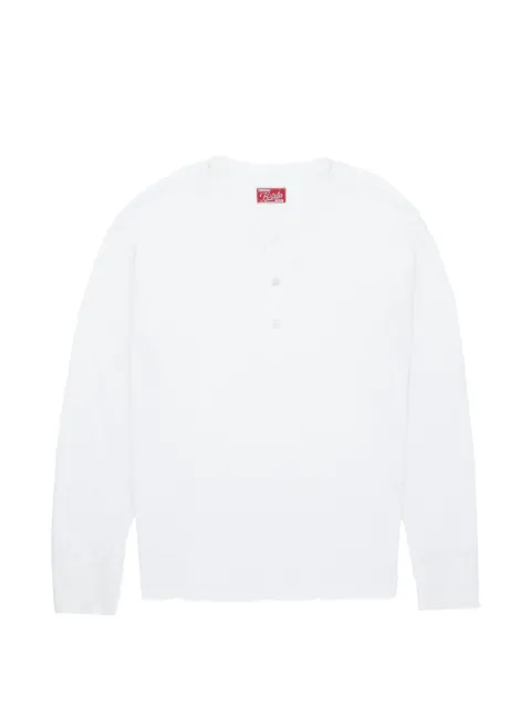 Fortela Amish waffle-knit T-shirt White AMISHCDX55WHI